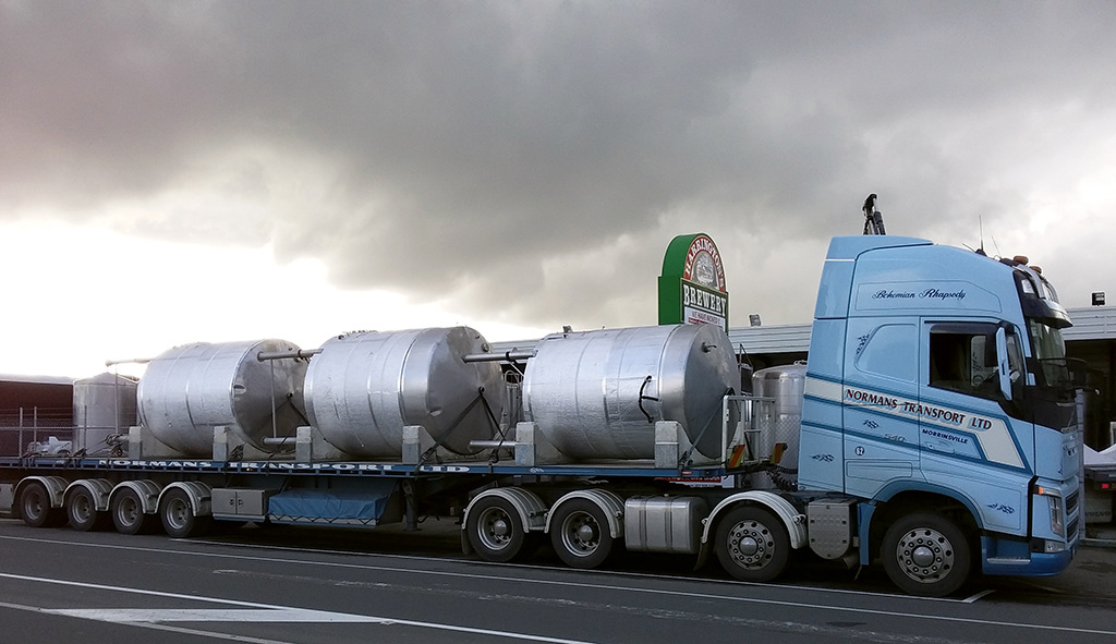 tanks on trailer